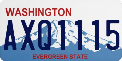 WA license plate AXQ1115