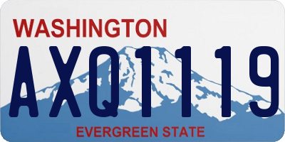 WA license plate AXQ1119
