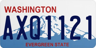 WA license plate AXQ1121
