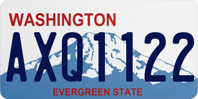 WA license plate AXQ1122