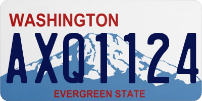 WA license plate AXQ1124