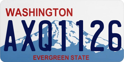 WA license plate AXQ1126