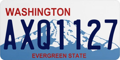 WA license plate AXQ1127