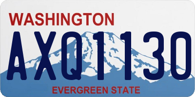 WA license plate AXQ1130