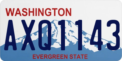 WA license plate AXQ1143