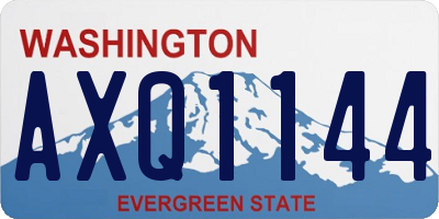 WA license plate AXQ1144