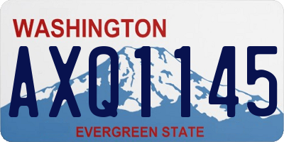WA license plate AXQ1145