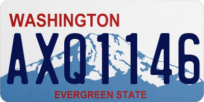 WA license plate AXQ1146