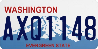 WA license plate AXQ1148