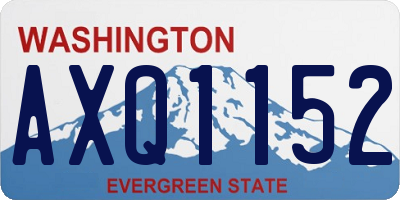 WA license plate AXQ1152