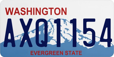 WA license plate AXQ1154