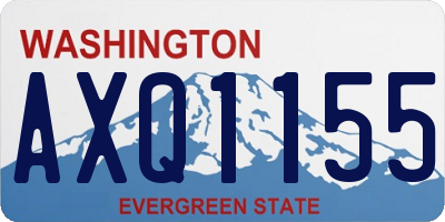 WA license plate AXQ1155