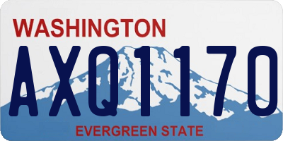 WA license plate AXQ1170