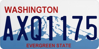 WA license plate AXQ1175