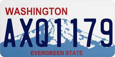 WA license plate AXQ1179