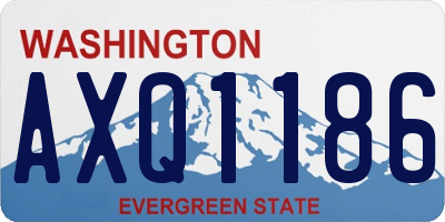 WA license plate AXQ1186
