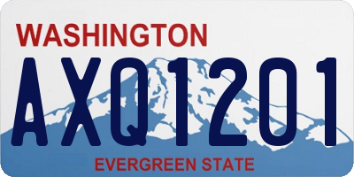 WA license plate AXQ1201