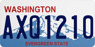 WA license plate AXQ1210
