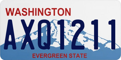 WA license plate AXQ1211