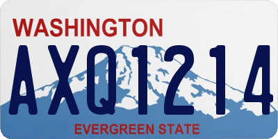 WA license plate AXQ1214