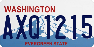 WA license plate AXQ1215