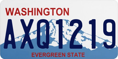 WA license plate AXQ1219