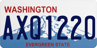 WA license plate AXQ1220