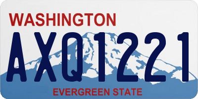 WA license plate AXQ1221