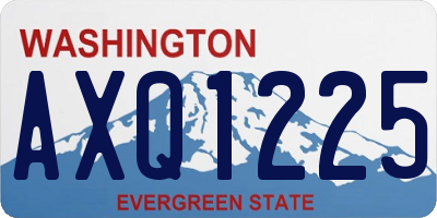 WA license plate AXQ1225