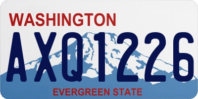 WA license plate AXQ1226