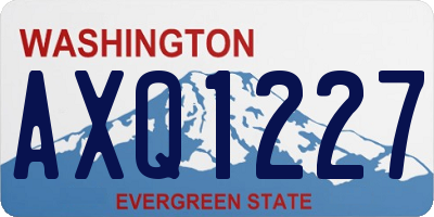 WA license plate AXQ1227
