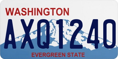 WA license plate AXQ1240