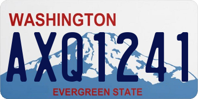 WA license plate AXQ1241
