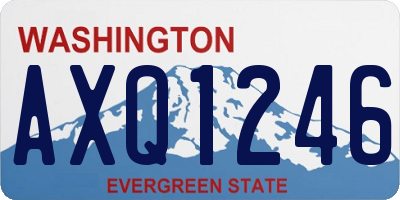 WA license plate AXQ1246