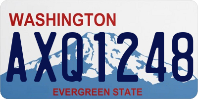 WA license plate AXQ1248