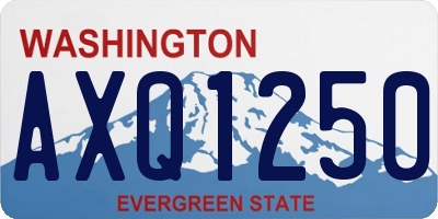 WA license plate AXQ1250