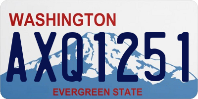 WA license plate AXQ1251