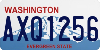 WA license plate AXQ1256