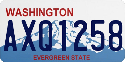 WA license plate AXQ1258
