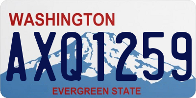 WA license plate AXQ1259