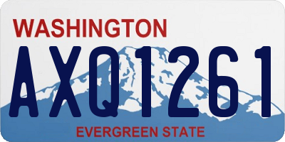 WA license plate AXQ1261