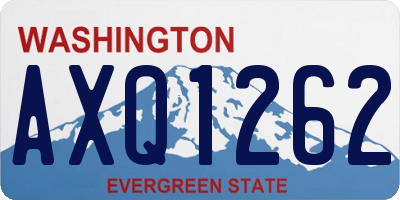 WA license plate AXQ1262