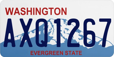 WA license plate AXQ1267
