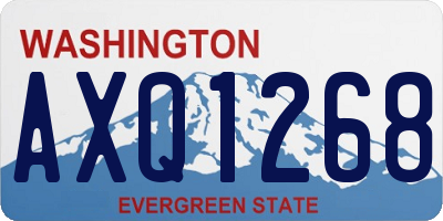 WA license plate AXQ1268