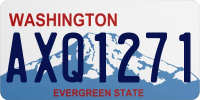WA license plate AXQ1271