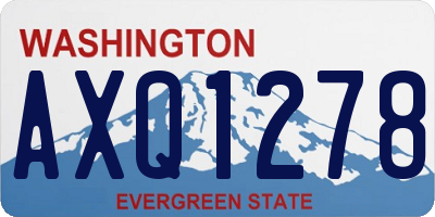 WA license plate AXQ1278