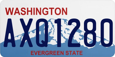 WA license plate AXQ1280