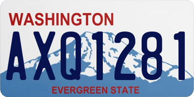 WA license plate AXQ1281