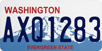 WA license plate AXQ1283
