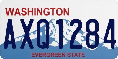 WA license plate AXQ1284